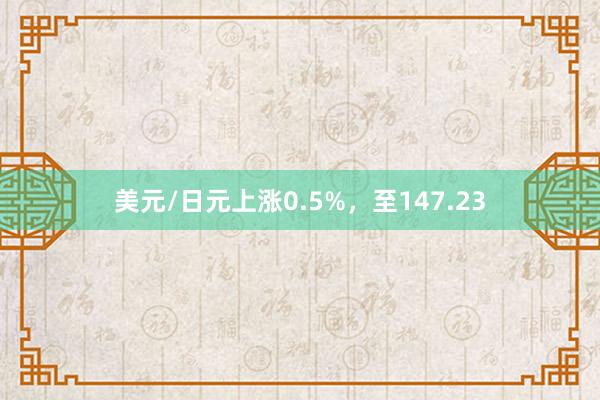 美元/日元上涨0.5%，至147.23