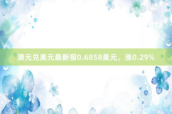 澳元兑美元最新报0.6858美元，涨0.29%