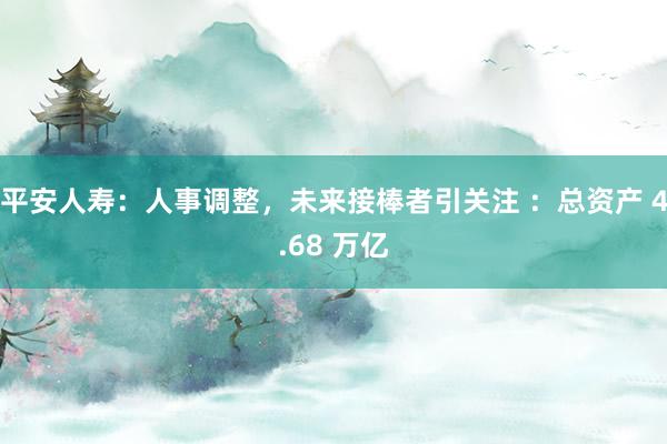 平安人寿：人事调整，未来接棒者引关注 ：总资产 4.68 万亿