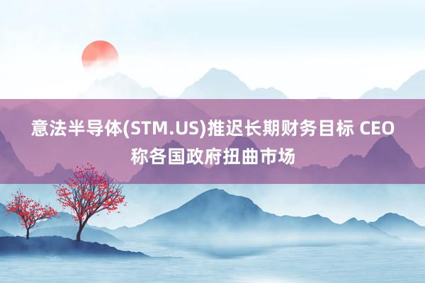 意法半导体(STM.US)推迟长期财务目标 CEO称各国政府扭曲市场