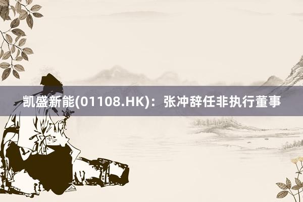 凯盛新能(01108.HK)：张冲辞任非执行董事