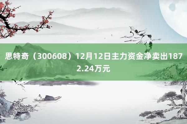 思特奇（300608）12月12日主力资金净卖出1872.24万元